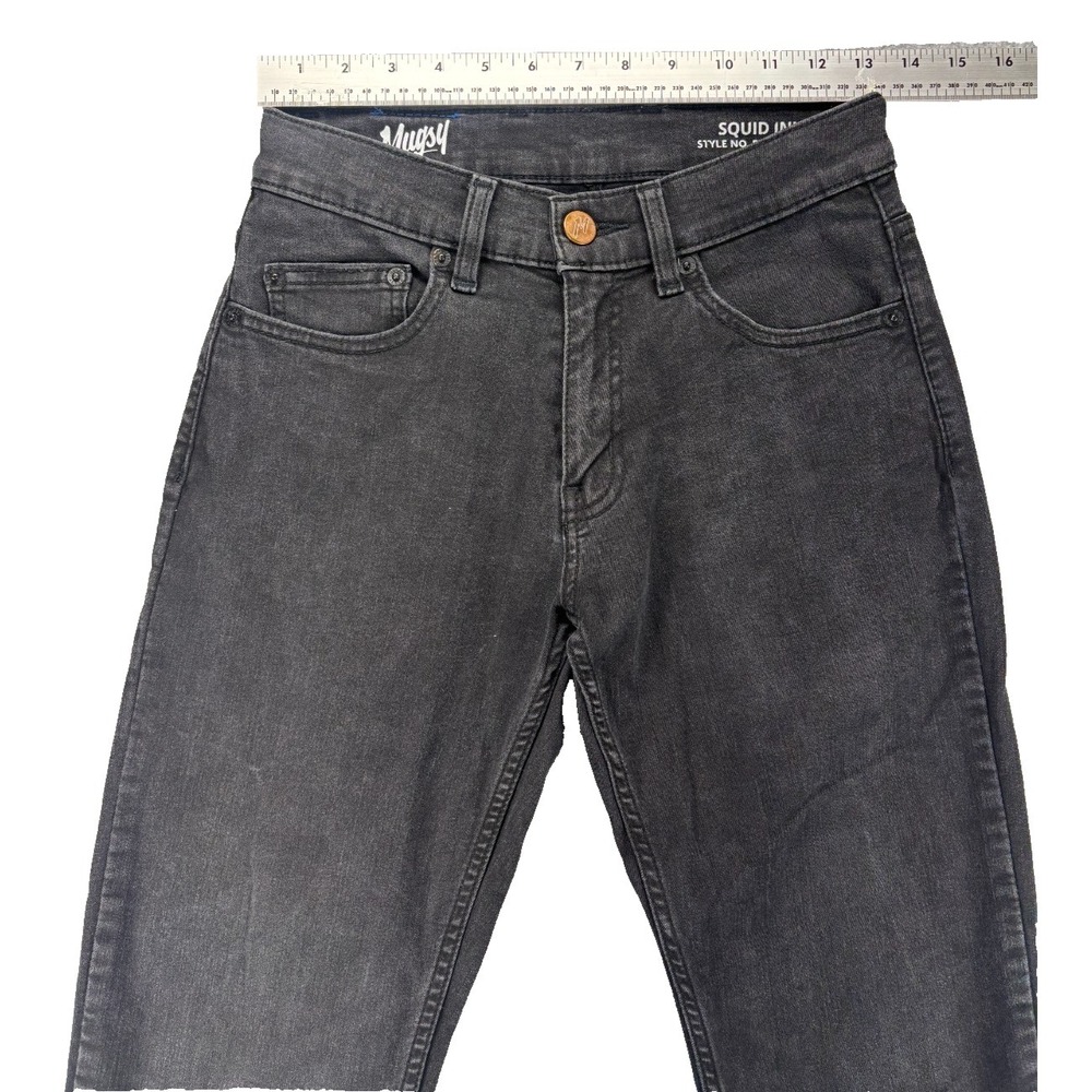 Mugsy Fulton's Jeans Mens Size 28x30 Dark Wash Slim Fit Stretch - Picture 15 of 15